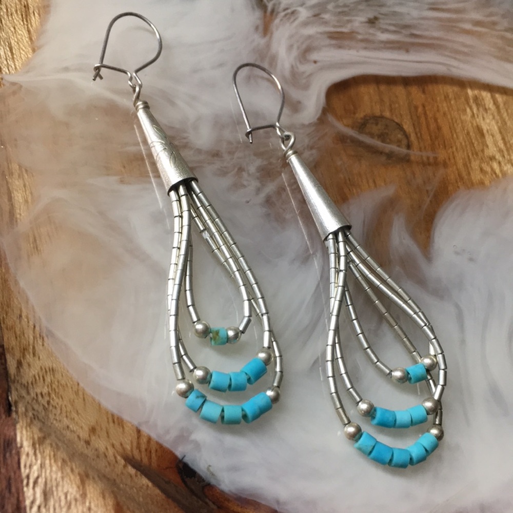 🖤Vtg Native American earrings - Picture 3 of 10